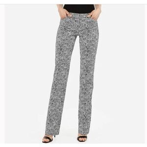 Express Black Editor Barely Boot Low Rise Dress Pants Trousers size 12S